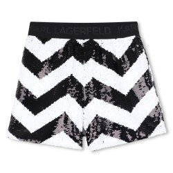 Karl Lagerfeld Black/White sequin shorts 