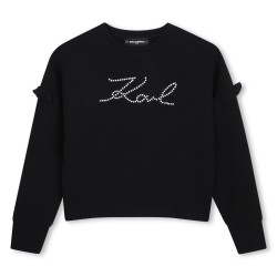 Karl Lagerfeld Black pearl logo sweater 
