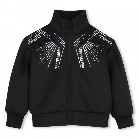 Karl Lagerfeld Black thick zipper 
