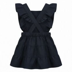 Lelli Kelly Bryony Navy ruffle pinafore Lelli Kelly Bryony Navy ruffle pinafore