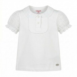 Lelli Kelly White Bethany school polo top 