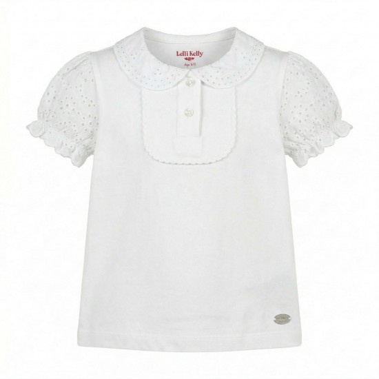 Lelli Kelly White Bethany school polo top Lelli Kelly White Bethany school polo top