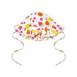 Little A White Paris fruit sun hat