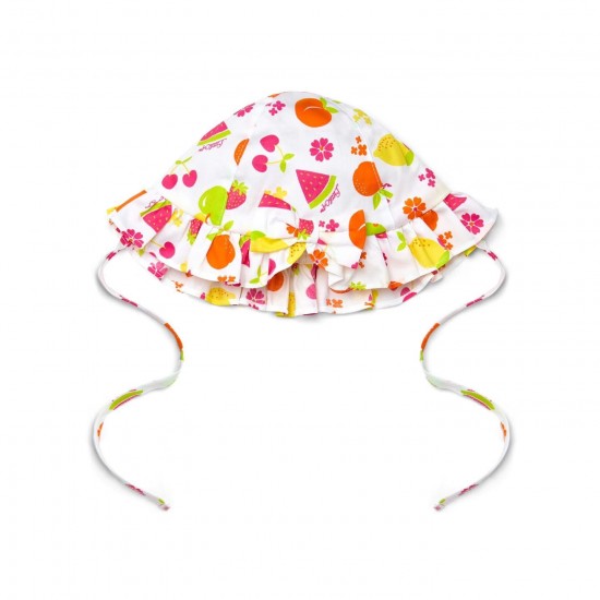 Little A White Paris fruit sun hat