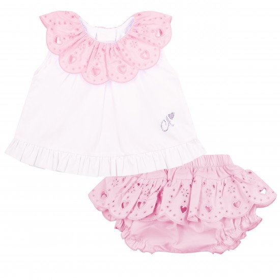 Little A White Orla Jam pant set 