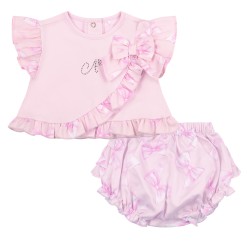 Little A Pink Ocean jam pant set 