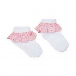 Little A White Ona Tulle socks 