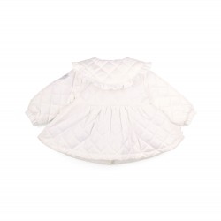 Little A White Penelope quilted jacket 