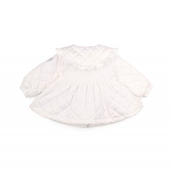 Little A White Penelope quilted jacket 