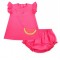 Little A Bright Pink Paisley handbag dress