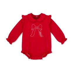Little A Red Eleisha sweat romper 