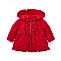 Little A Kaia Red puff jacket 