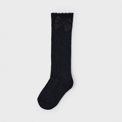 Mayoral Black long knit socks 