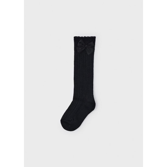 Mayoral Black long knit socks 