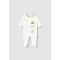 Mayoral cream house/train/car velour babygrow 
