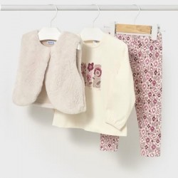 Mayoral 3 Piece legging + top gilet set 