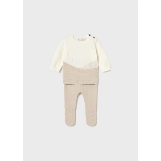 Mayoral Cream/Beige 2 piece knitted set 