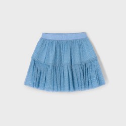 Mayoral Blue glitter tutu skirt 