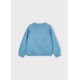 Mayoral Blue knit flower jumper 