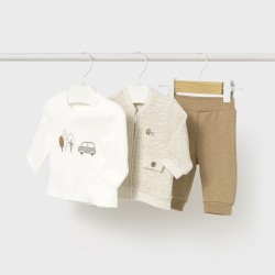 Mayoral Cream 3 piece trouser set 