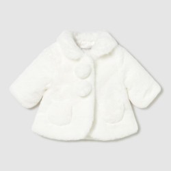 Mayoral Cream fur cape 