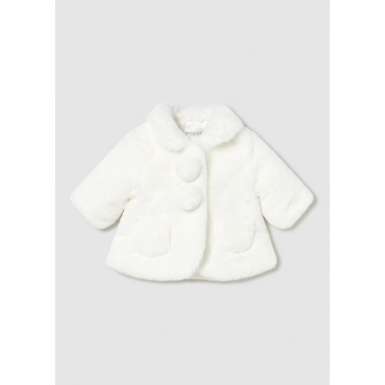 Mayoral Cream fur cape 