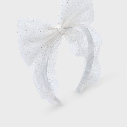 Mayoral Cream sparkle headband 