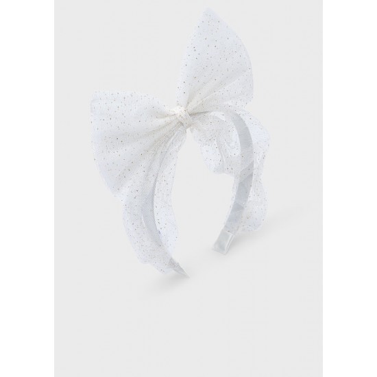 Mayoral Cream sparkle headband 