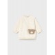 Mayoral Cream teddy bear bag dress 