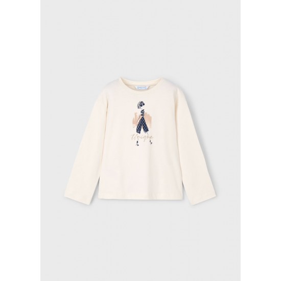 Mayoral Cream unique long sleeved top 