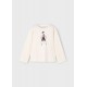 Mayoral Cream unique long sleeved top 