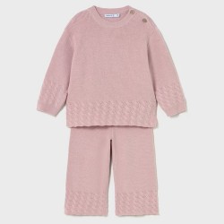 Mayoral Dusky Pink Knit 2 piece set 