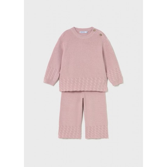 Mayoral Dusky Pink Knit 2 piece set 