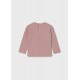 Mayoral Dusky Pink Long sleeved bow top 