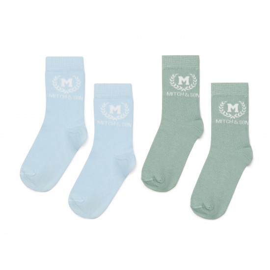 Mitch & Son Sky blue 2 pack sock 