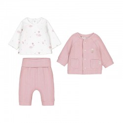 Mayoral Pink cardigan + legging set 