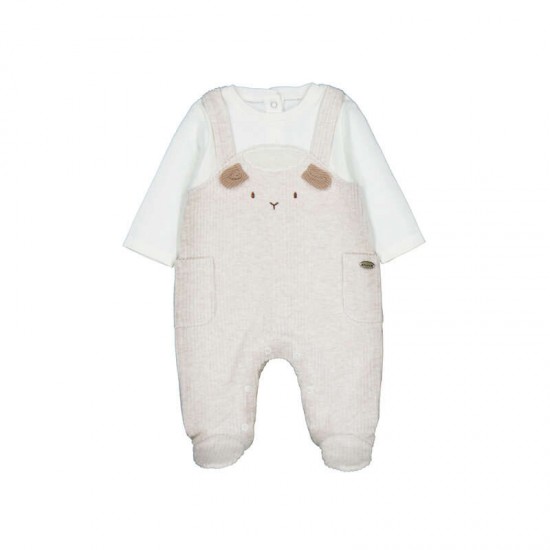 Mayoral Cream sheep dungaree set Mayoral Cream sheep dungaree set