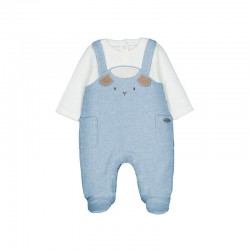 Mayoral Blue dungaree set