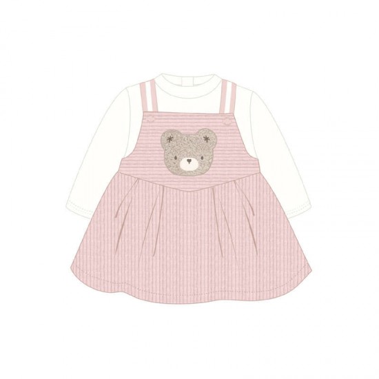 Mayoral Pink Cord teddy bear dress + top Mayoral Pink Cord teddy bear dress + top