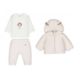 Mayoral Cream 3 Piece trouser set 
