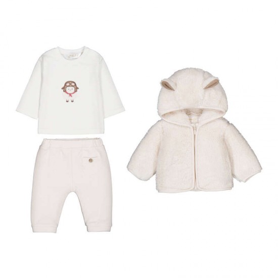 Mayoral Cream 3 Piece trouser set 