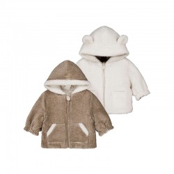 Mayoral Beige cord reverisble jacket Mayoral Beige cord reverisble jacket