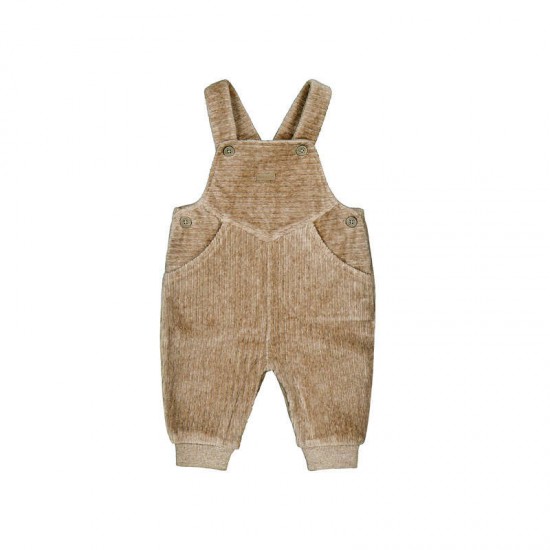 Mayoral Dark Beige cord dungaree set 