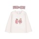 Mayoral Cream flower top with headband + legging