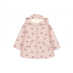Mayoral Pink heart print waterproof jacket Mayoral Pink heart print waterproof jacket