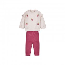 Mayoral Beige flower legging set Mayoral Beige flower legging set