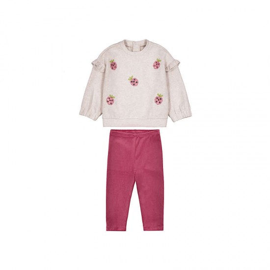 Mayoral Beige flower legging set