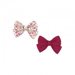 Mayoral Raspberry/Cream flower bows Mayoral Raspberry/Cream flower bows