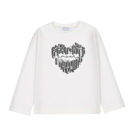 Mayoral Cream long sleeved top 