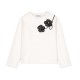 Mayoral Cream flower top with Black skort 